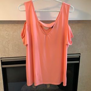 Pink Open Sleeve Top